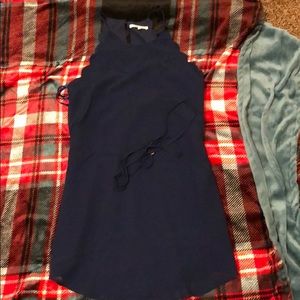 Navy naked zebra brand dress